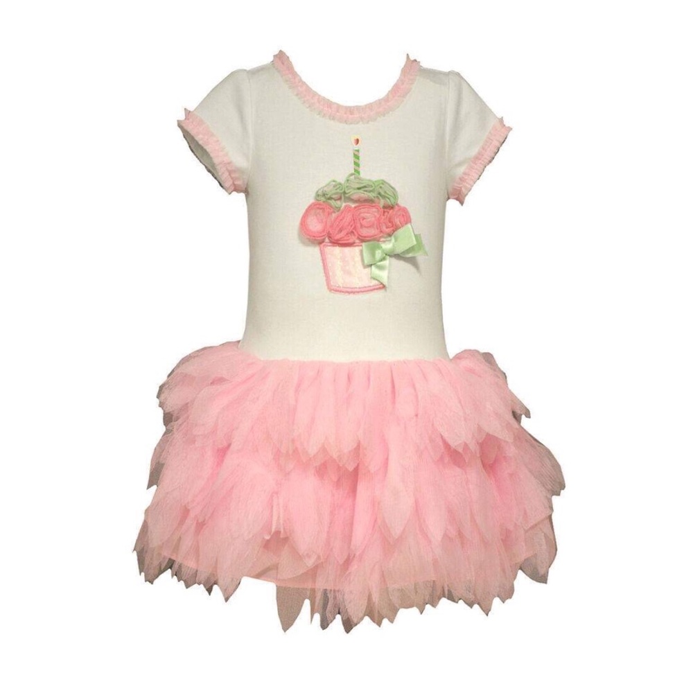 ☘️Girls Birthday Cupcake Dress New